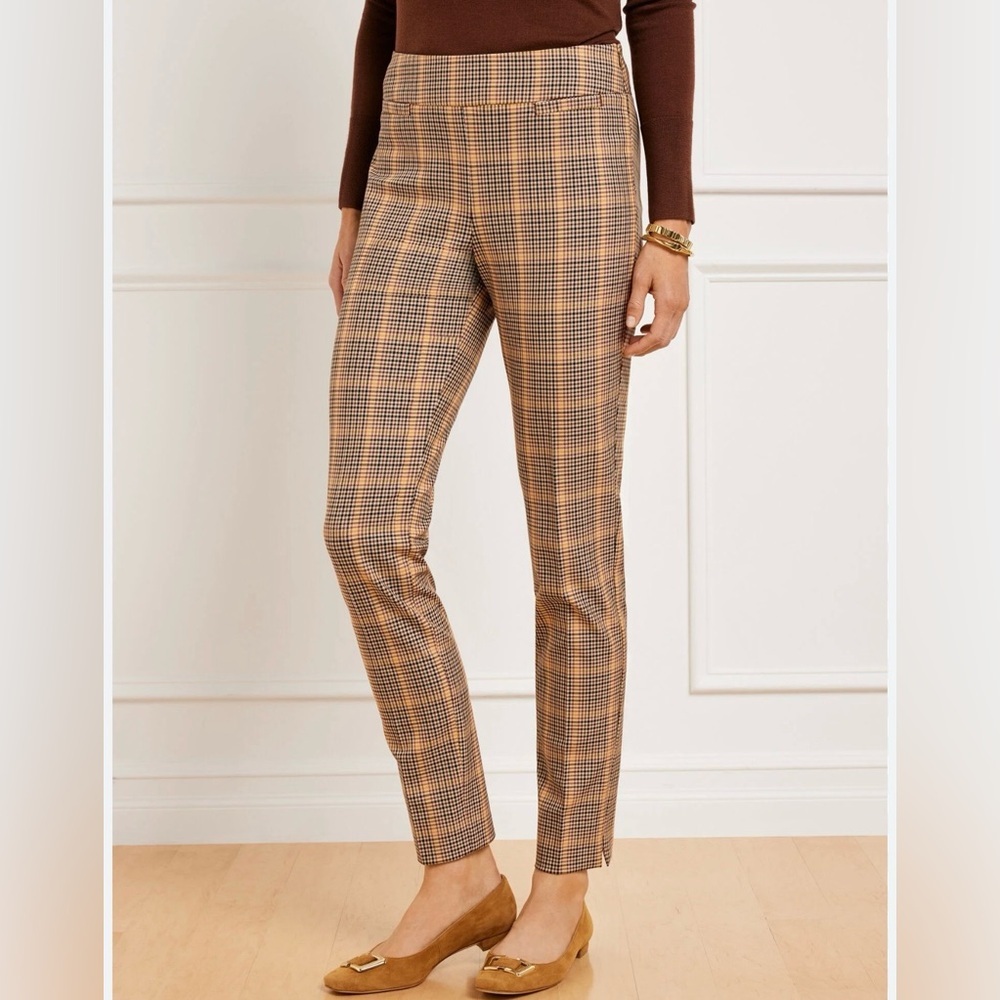NWOT Women’s Talbots Chatham Slim Ankle Pants in Haystack Plaid Size 6